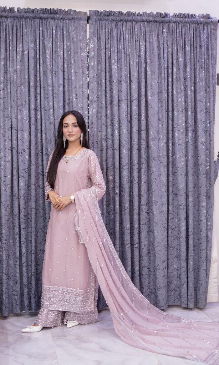 Soft Lavender Long Length Dress